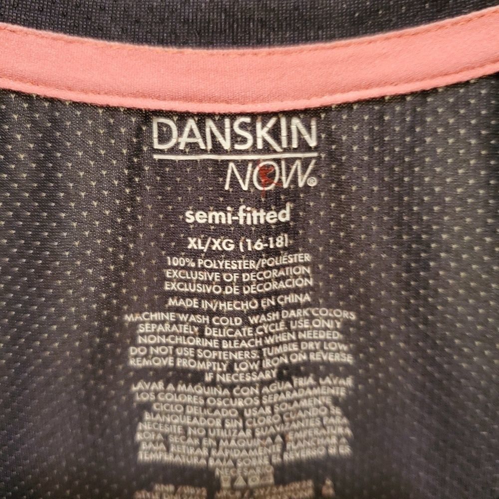 Danskin gray v neck athletic top - Picture 4 of 6